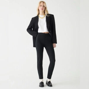 J. Crew women’s Pixie legging pant black size 12 short zipper back office slacks